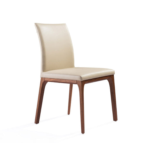 Stella Dining Chair Walnut/Taupe - Set of 2 by Whiteline
