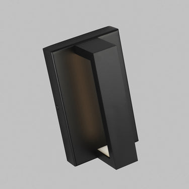 ADA Compliant Outdoor LED Sconce, Black Finish, Windfall 8, 120V-277V