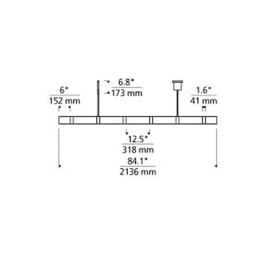 Wit 7 Glass Linear Suspension | Visual Comfort Modern