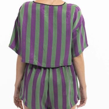 niLuu Women’s Harper Crop Tee Stripe
