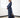 niLuu Women's Kimono Robe Midnight Blue