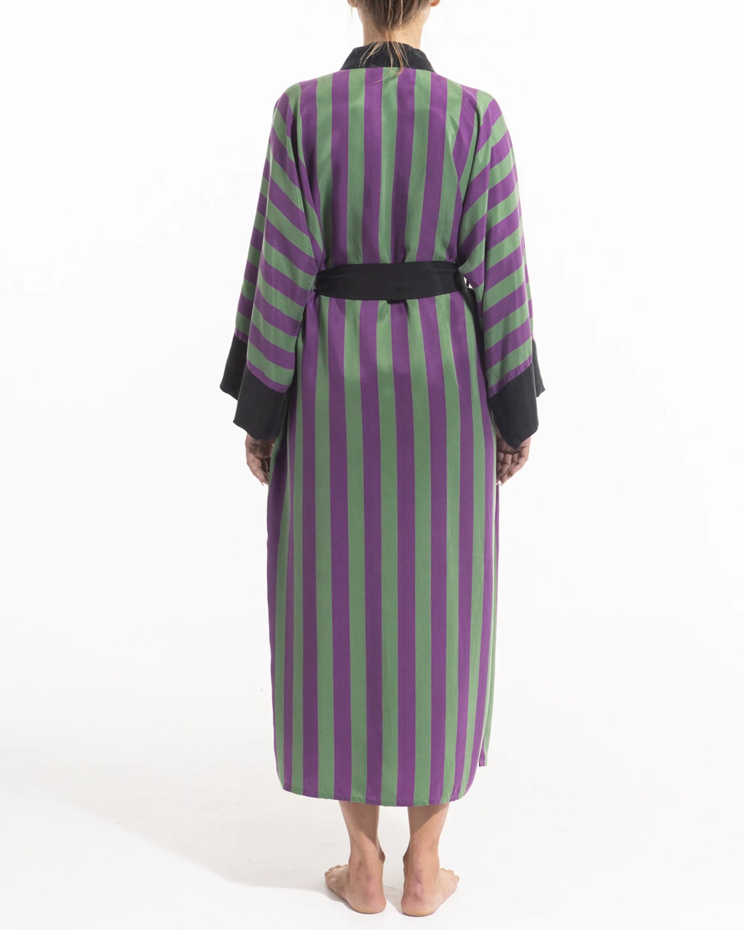 niLuu Women’s Kimono Robe Stripe