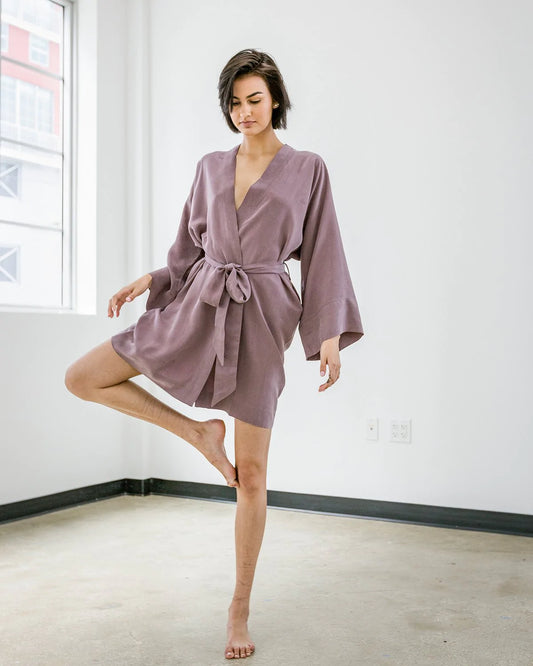 niLuu Women’s Mini Kimono Blush