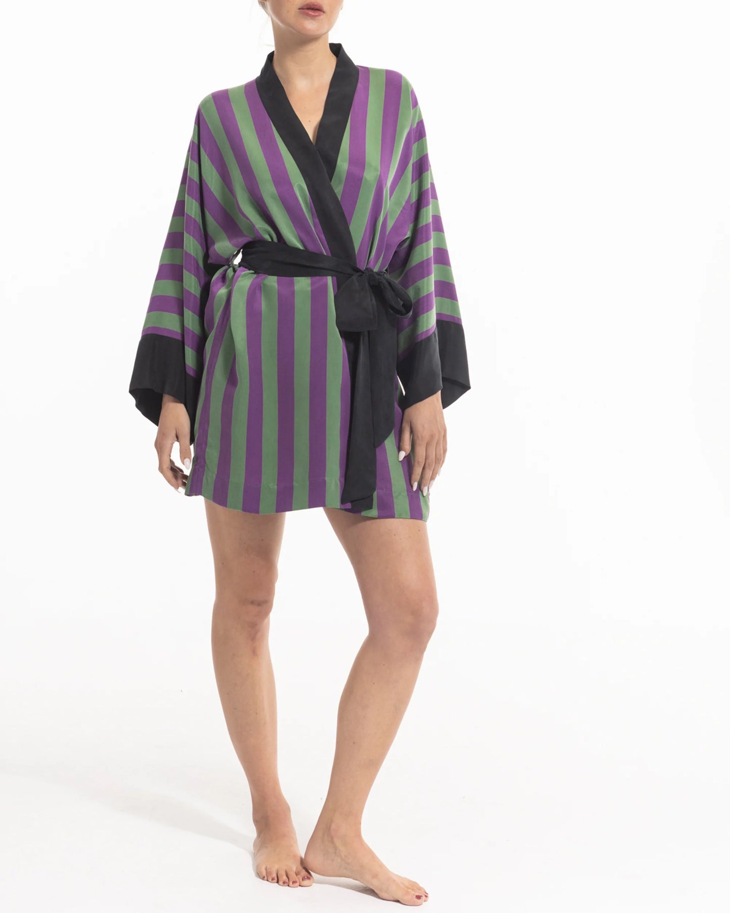 niLuu Women’s Mini Kimono Stripe