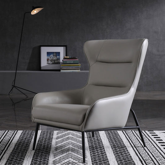 Wyatt Leisure Chair Light Grey by Whiteline
