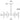 Wythe Glass Chandelier 6-Light Medium | Modern Lighting