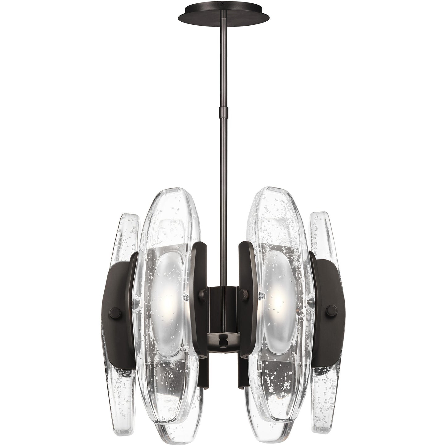 Wythe Glass Chandelier 6-Light Medium | Visual Comfort Modern