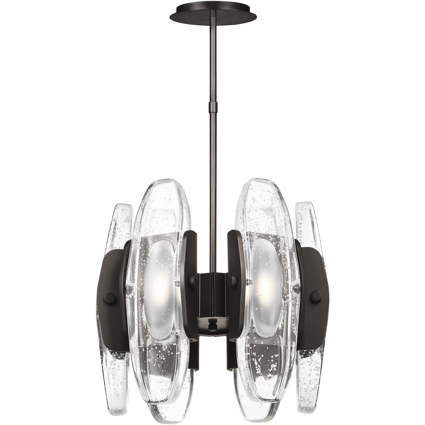 Wythe Glass Chandelier 6-Light Medium | Visual Comfort