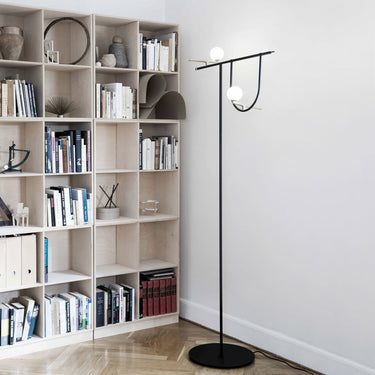 Modern dimmable brass floor lamp with warm cozy light for reading nooks and stylish interiors
