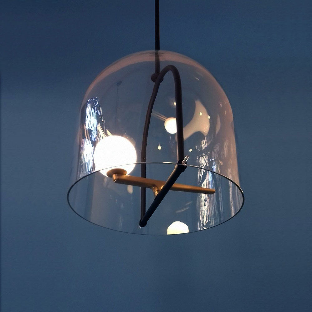 Artemide Yanzi 10.1W LED Pendant, 2-Wire, 90 CRI, Black/Yellow