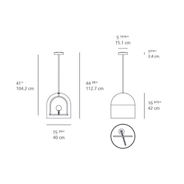 Stylized brass and glass Artemide Yanzi ceiling fixture inspired by swallow birds with warm ambient light