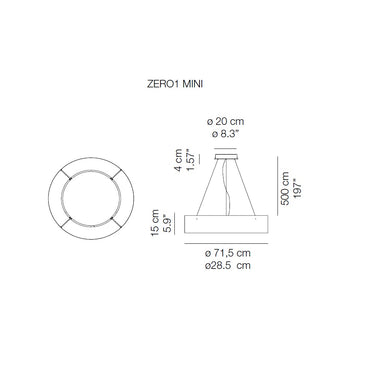 Zero1 Mini Pendant Light by Karboxx