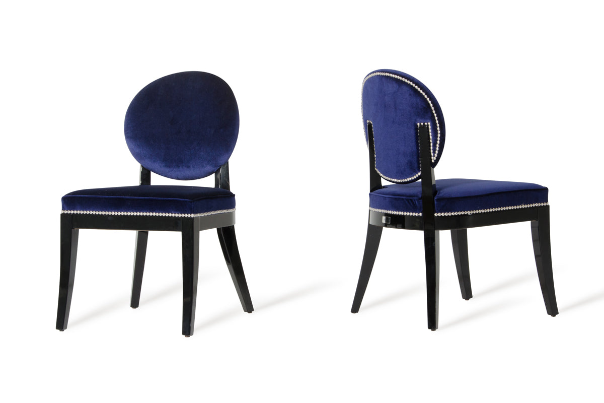 VIG Furniture Isabella Blue Dining Chair Set of 2