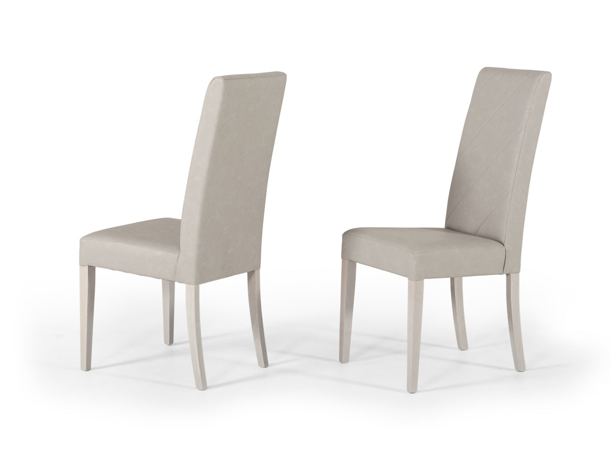VIG Furniture Nova Domus Alexa Italian Grey Dining Chair Set of 2