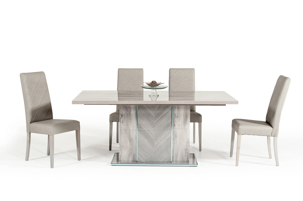 VIG Furniture Nova Domus Alexa Italian Grey Extendable Dining Table