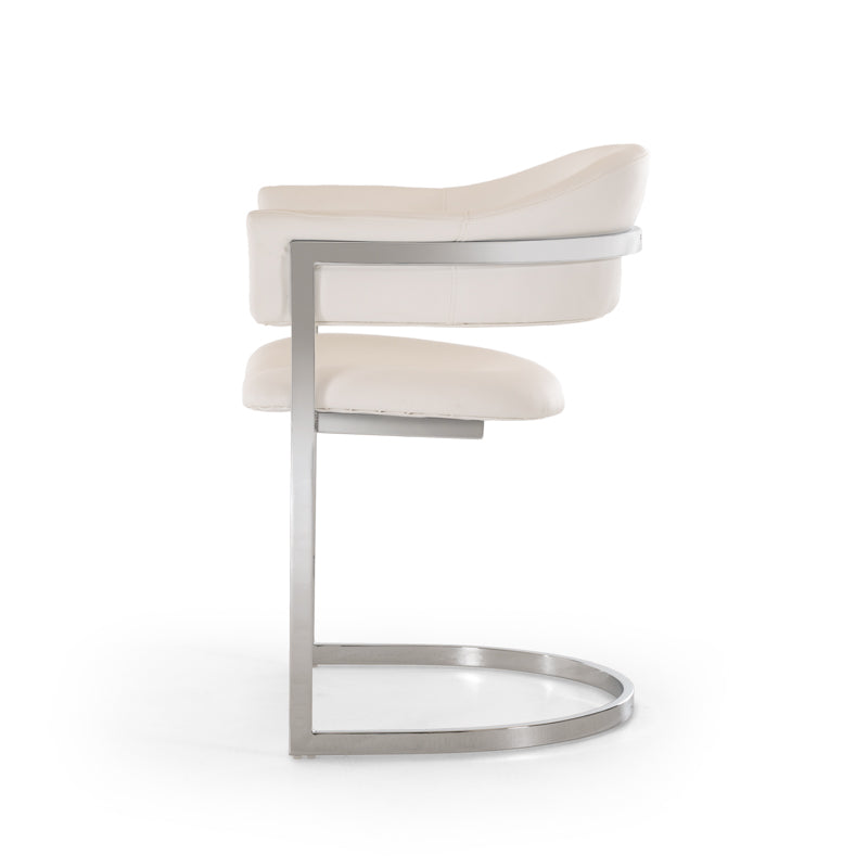 VIG Furniture Modrest Allie White Leatherette Dining Chair
