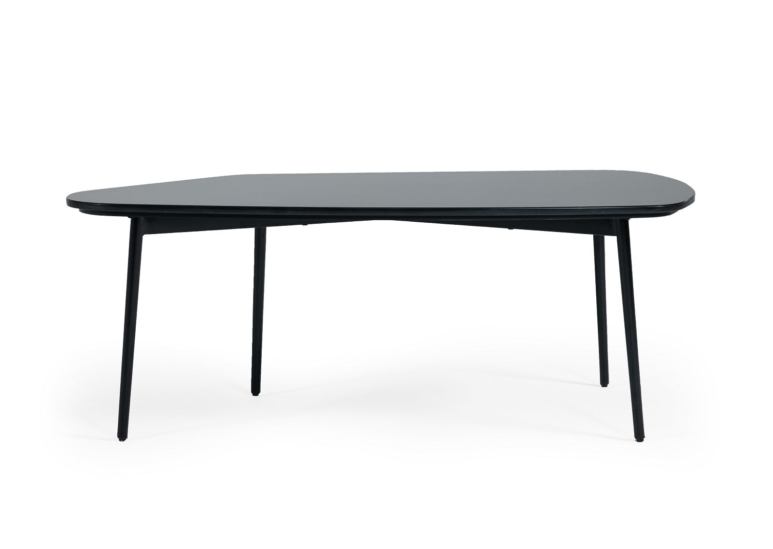 VIG Furniture Modrest Andros Black Marble Black Metal Coffee Table