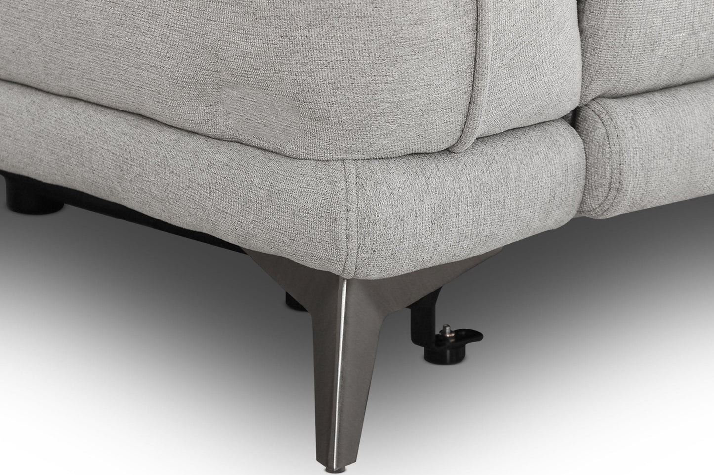 VIG Furniture Divani Casa Austria Grey Fabric Loveseat Electric Recliners