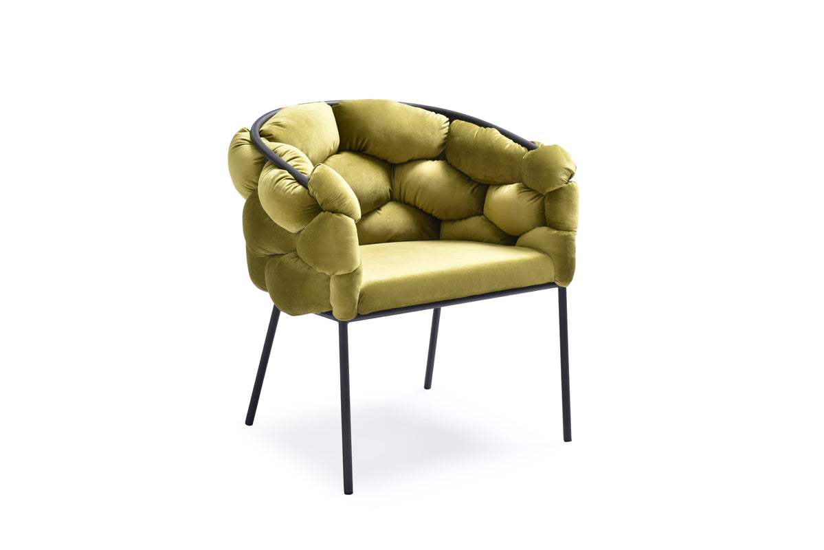 VIG Furniture Modrest Debra Green Fabric Dining Chair