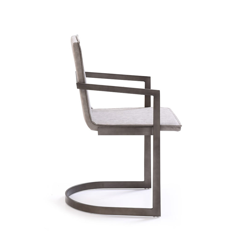VIG Furniture Jago White Wash Grey Dining Chair