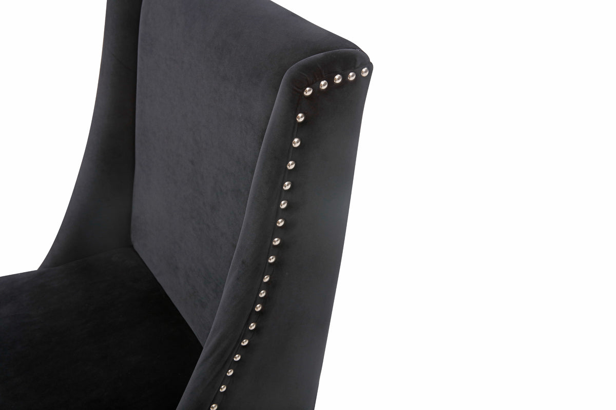 VIG Furniture Modrest Alexia Black Rosegold Dining Chair