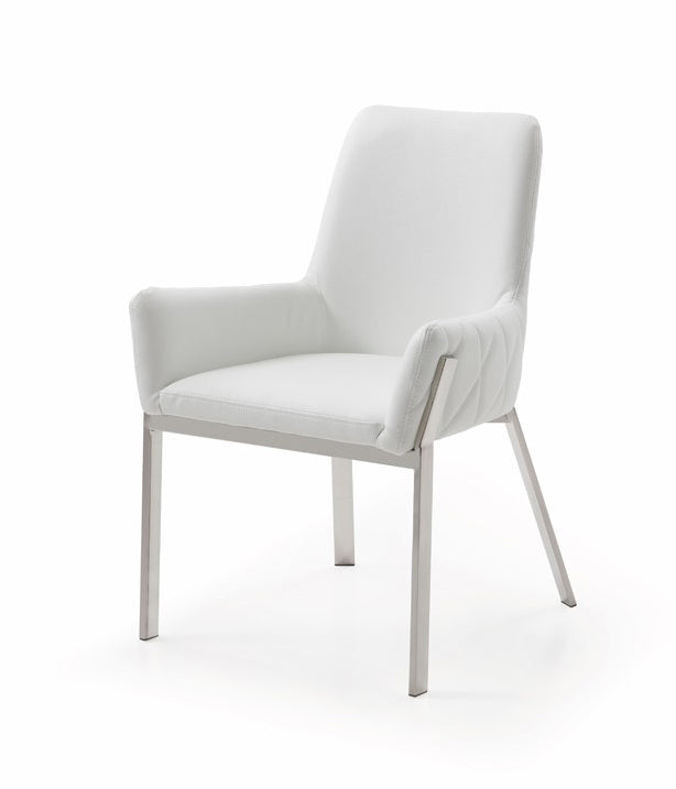 VIG Furniture Modrest Robin White Bonded Leather Dining Chair