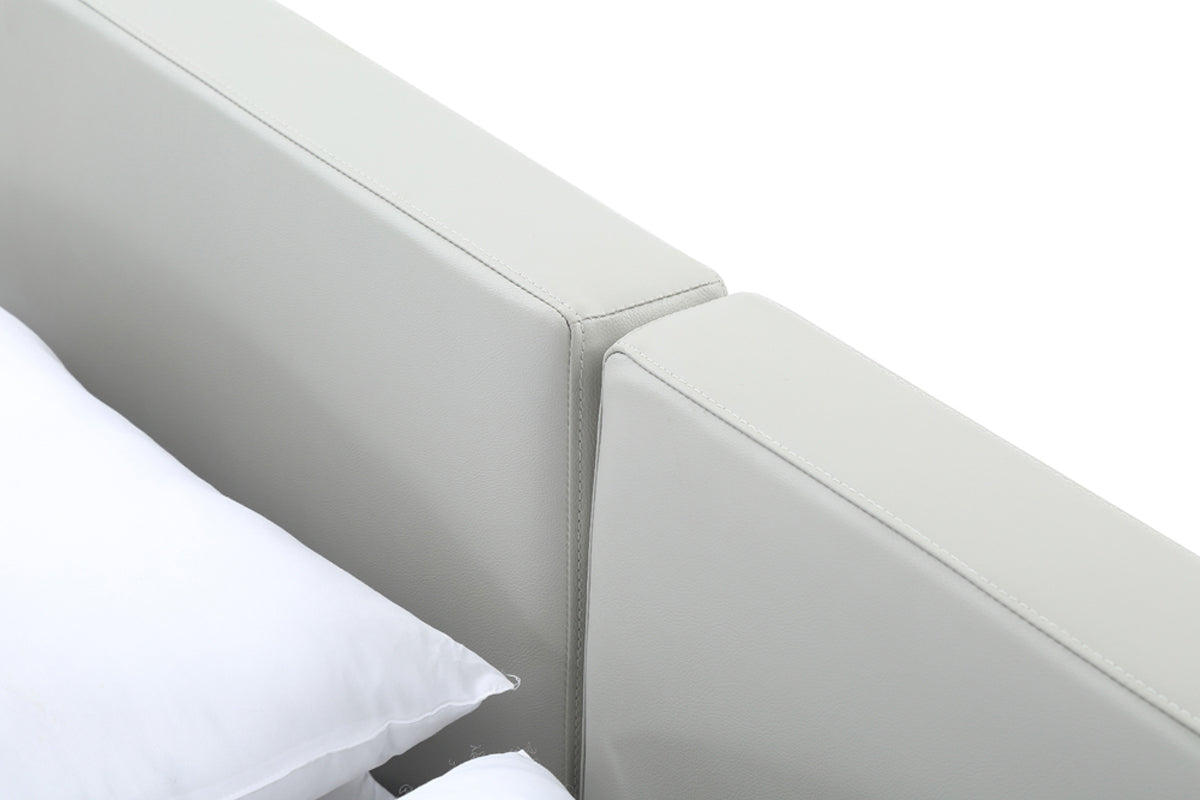 VIG Furniture Modrest Opal Walnut Grey Platform Bed