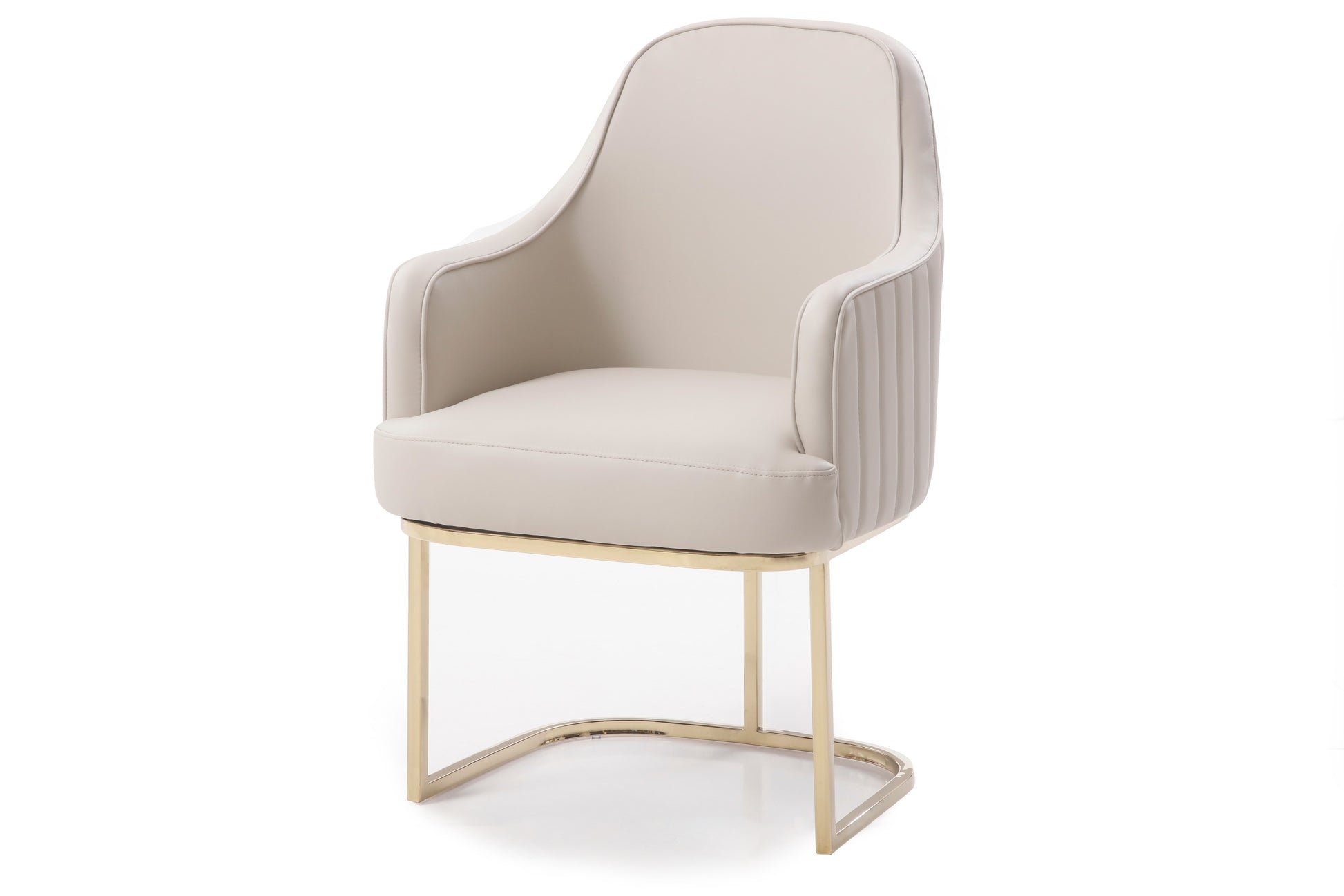 VIG Furniture Modrest Tyler Grey Gold Dining Chair