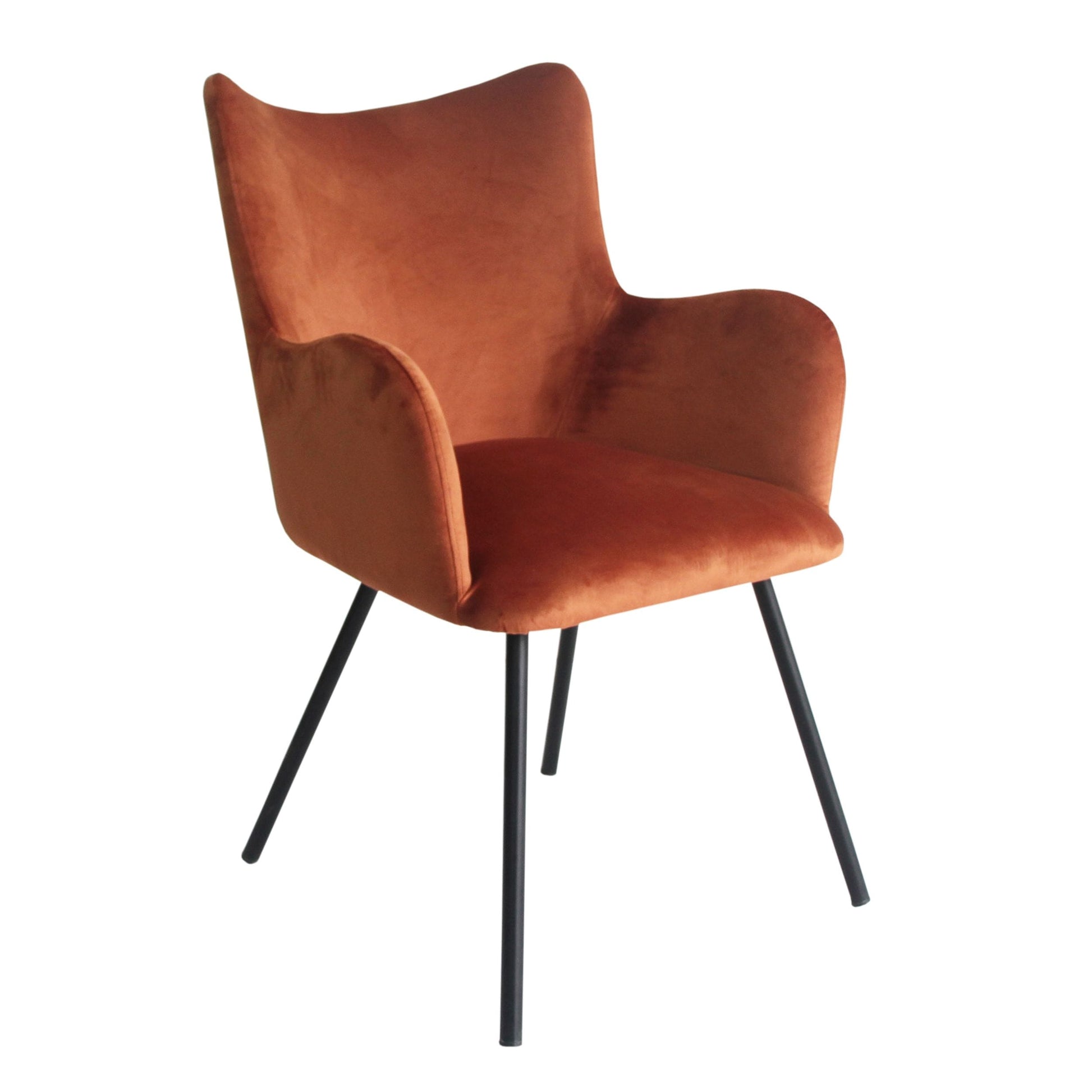 VIG Furniture Modrest Barrett Orange Black Dining Chair