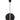 Adjustable Height Modern Pendant | Bau 18" | Visual Comfort Lighting | Nightshade Black