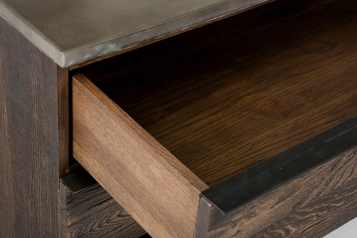VIG Furniture Modrest Selma Dark Aged Oak Concrete Dresser