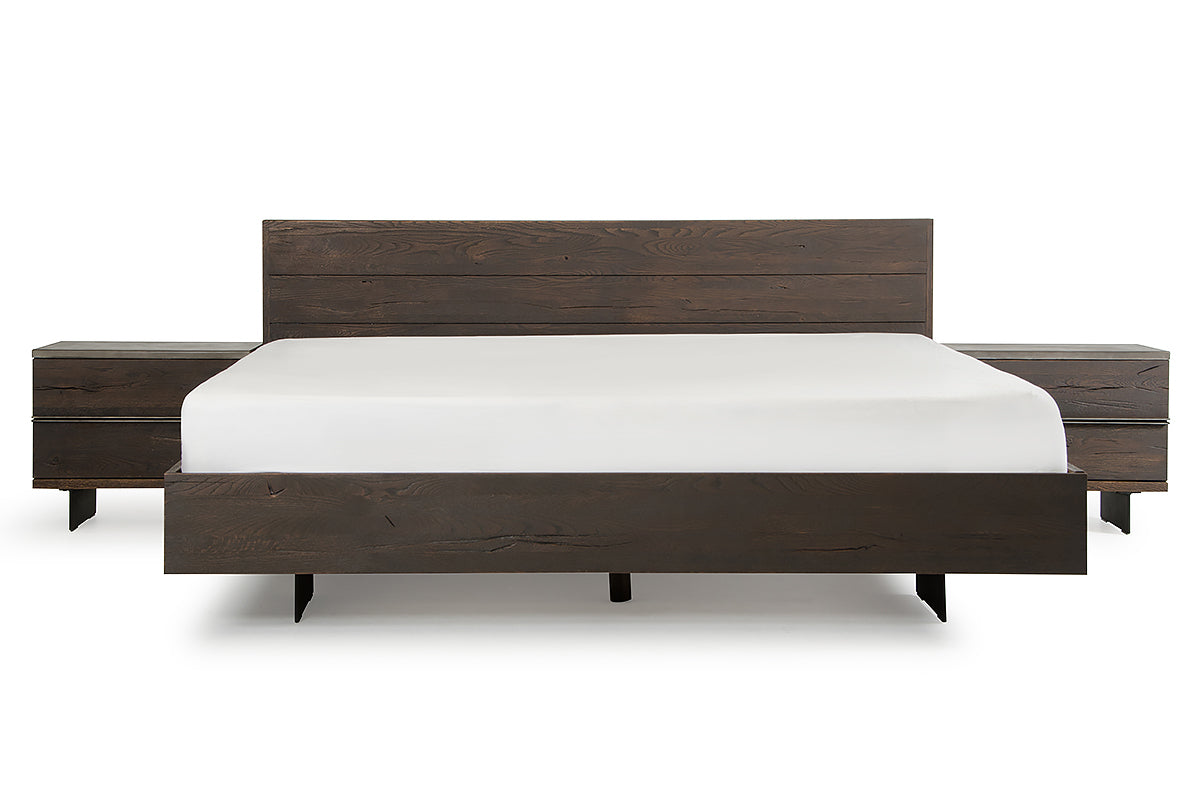 VIG Furniture Modrest Selma Dark Aged Oak Bed