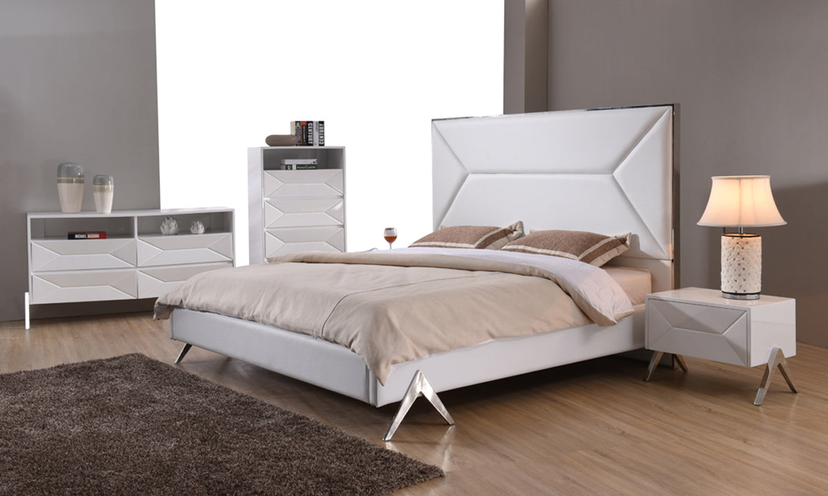 VIG Furniture Modrest Candid White Bedroom Set