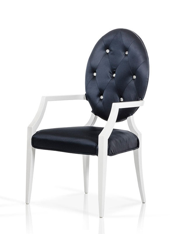 VIG Furniture Versus Bella Nodern Black Fabric Dining Chair Set of 2