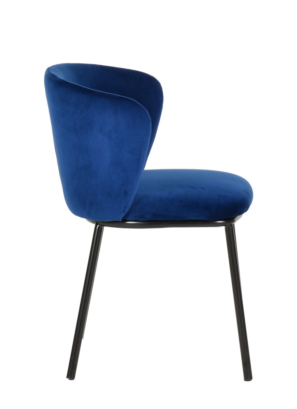 VIG Furniture Modrest Bessie Blue Velvet Dining Chair Set of 2