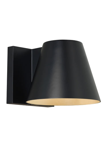 Modern Bowman 6 LED Outdoor Wall Sconce, Black Finish