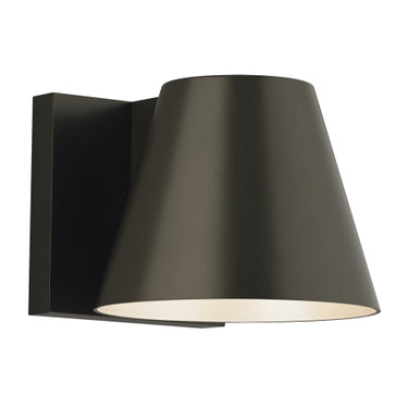 Contemporary Bowman 6-Inch Wall Sconce by Visual Comfort, Black Finish