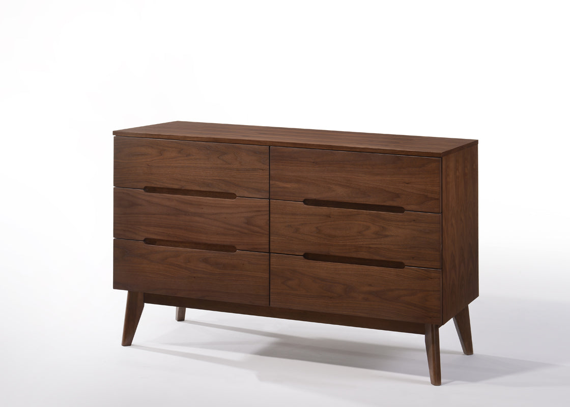 VIG Furniture Modrest Lewis Midcentury Walnut Dresser