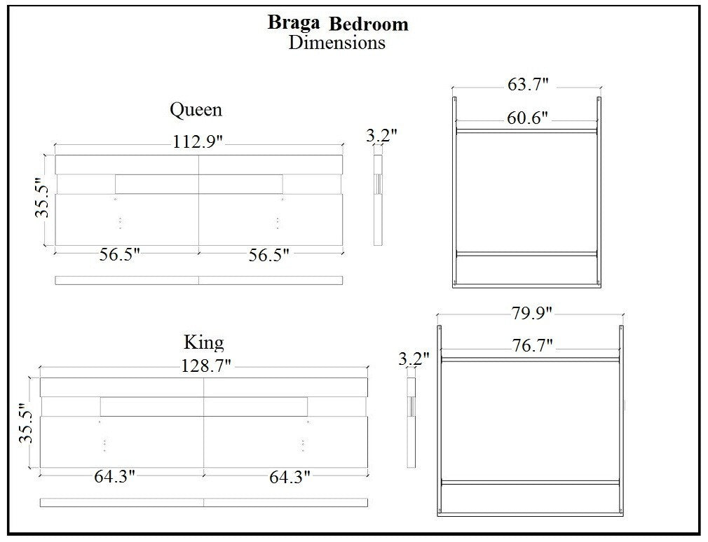Braga Queen Bed by JM