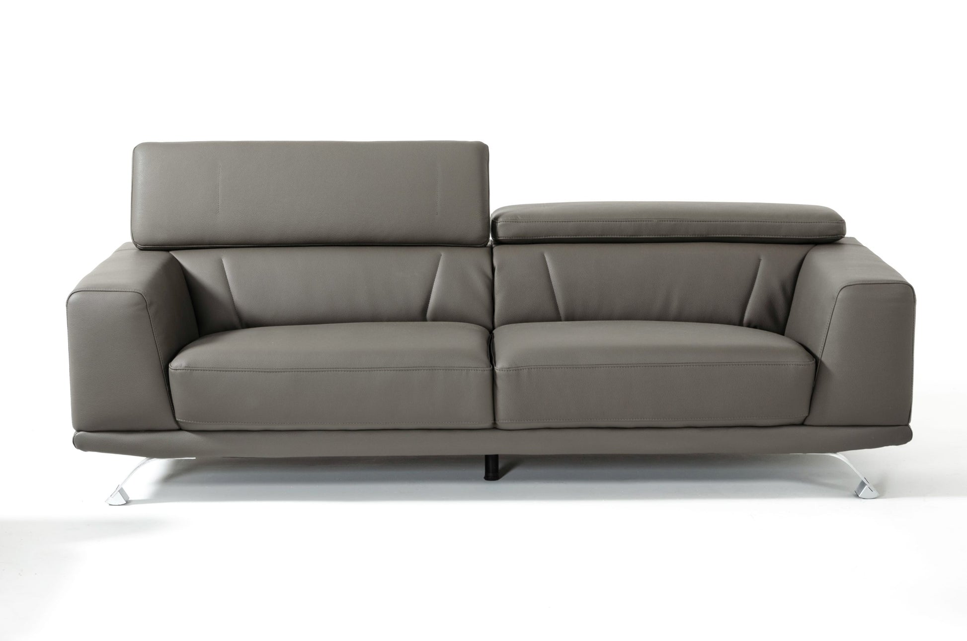 VIG Furniture Divani Casa Brustle Dark Grey Leather 89" Sofa