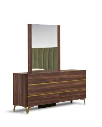 VIG Furniture Nova Domus Calabria Walnut Mirror