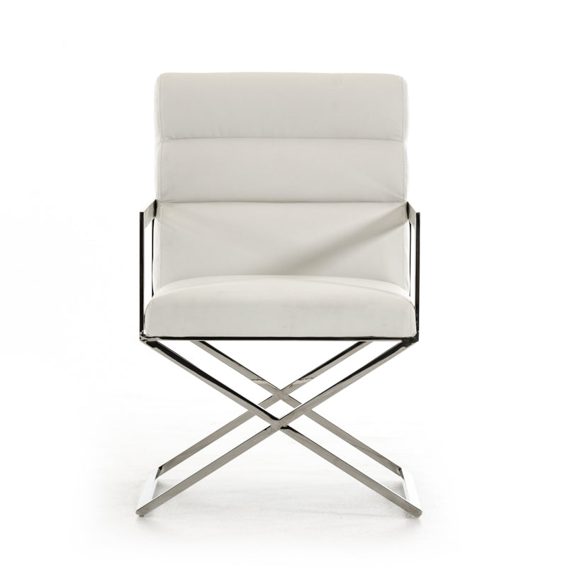 VIG Furniture Modrest Capra White Leatherette Dining Chair