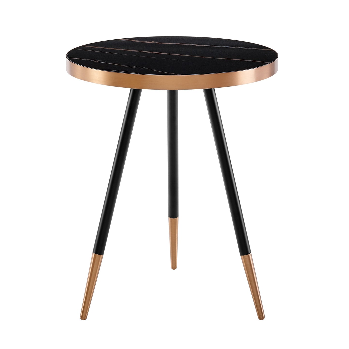 VIG Furniture Modrest Cayson Black Ceramic End Table