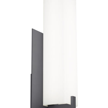 Charcoal Cosmo LED wall light, IP65 rated, durable outdoor fixture for commercial use