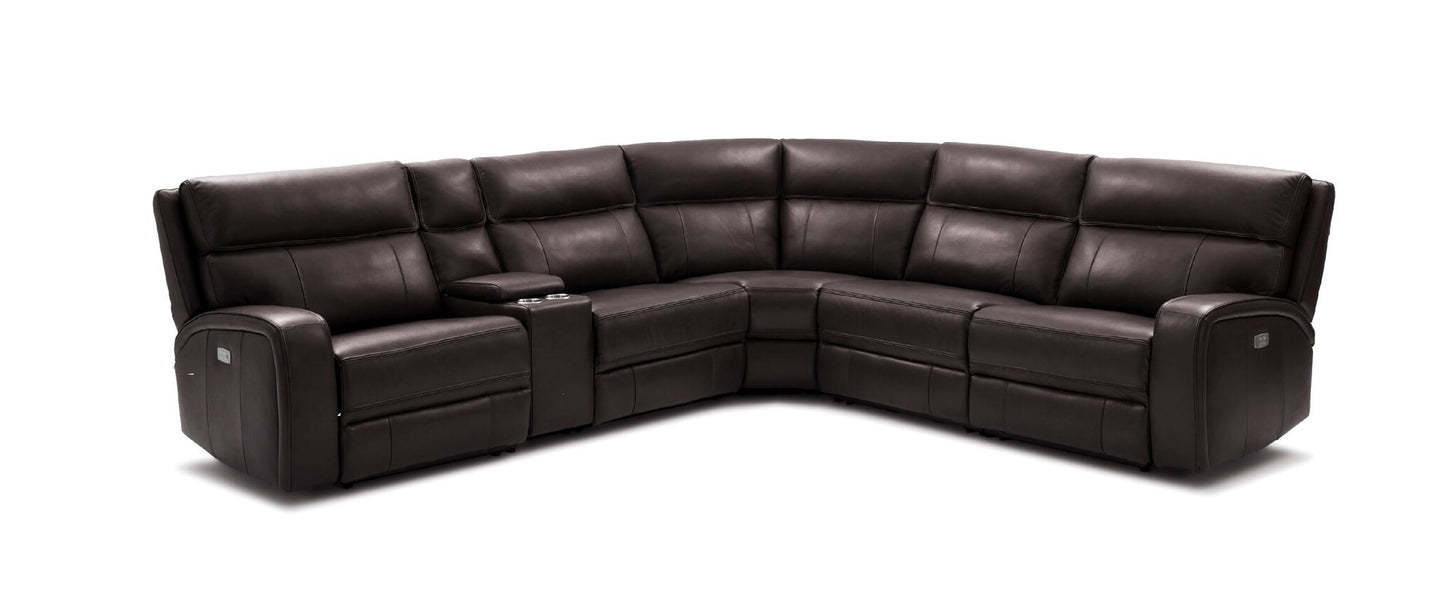 Cozy Motion Sectional Sofa Chocolate by JM