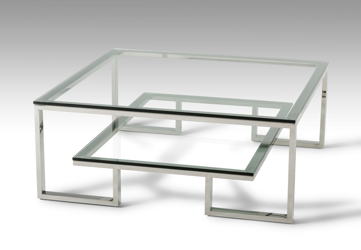 VIG Furniture Modrest Topaz Glass Coffee Table