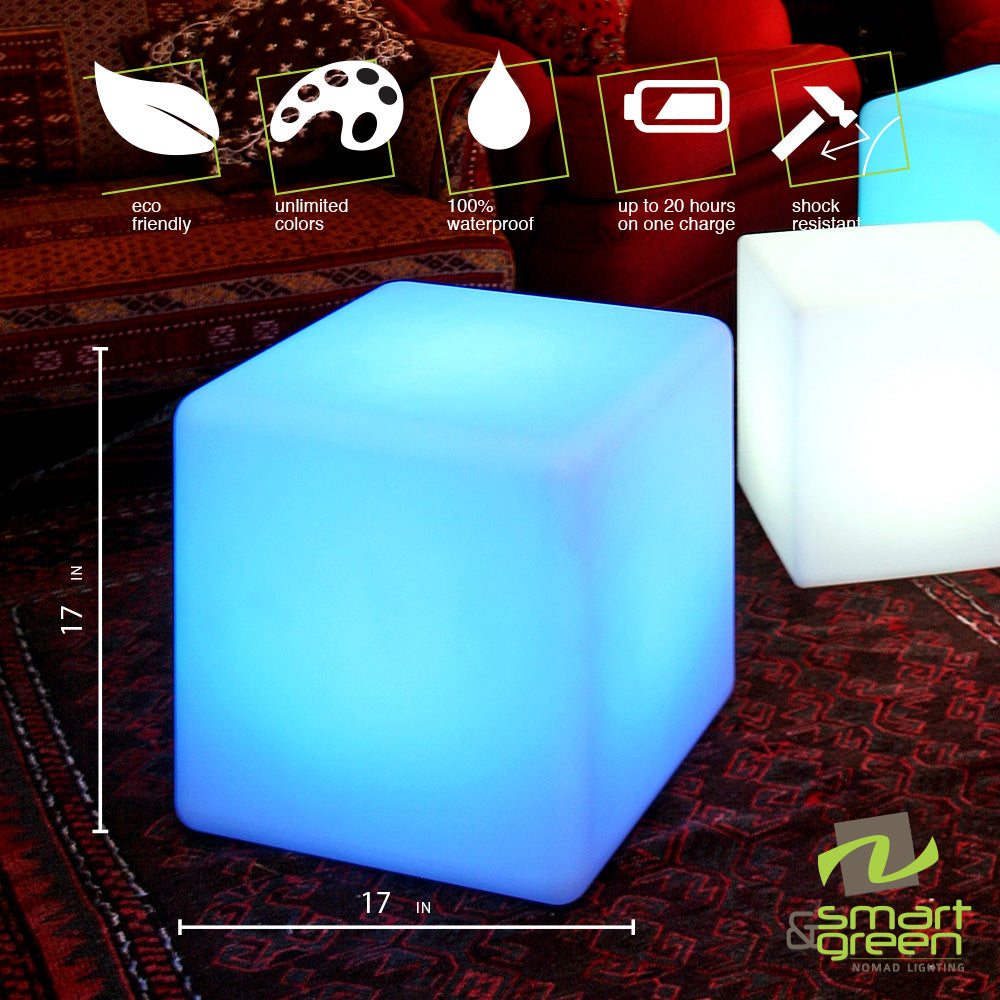 Cube LED Cordless Lamp by Smart & Green - LoftModern