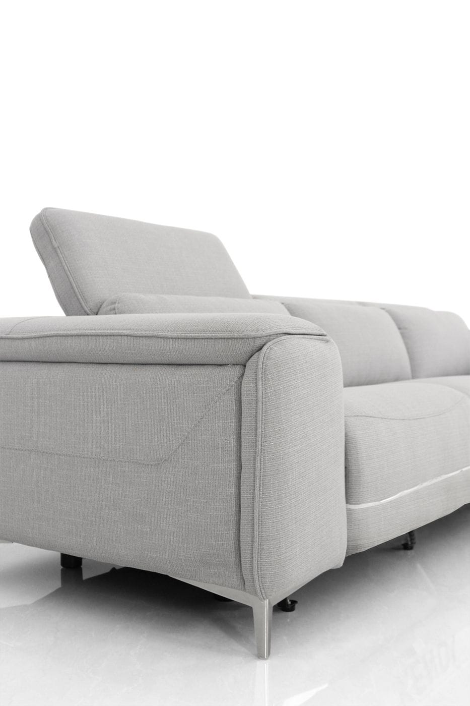 VIG Furniture Divani Casa Cyprus Grey Fabric Loveseat Electric Recliners