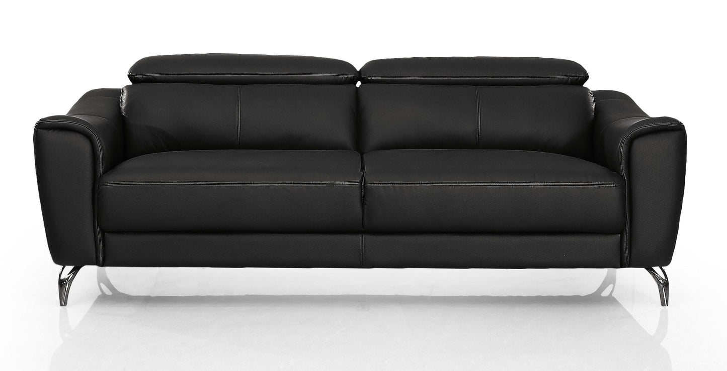 VIG Furniture Divani Casa Danis Black Leather Sofa