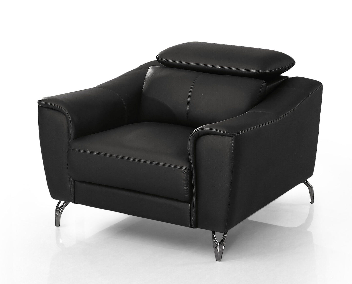 VIG Furniture Divani Casa Danis Black Leather Chair